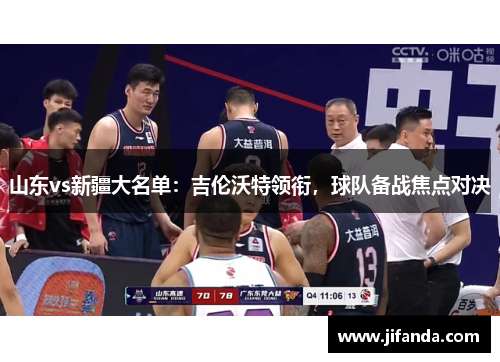 山东vs新疆大名单：吉伦沃特领衔，球队备战焦点对决